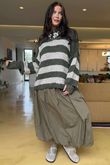 Big Softie Block Stripe Cobain Knit Khaki